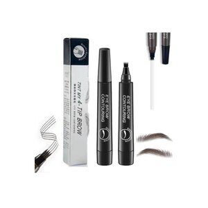 3x Tint My 4- Tip Brow Eye Color Four Water Eyebrow Pen Black #5